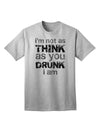 Expressive Humor: 'I'm not as THINK as you DRUNK I am' - Premium Adult T-Shirt Collection-Mens T-shirts-TooLoud-AshGray-Small-Davson Sales