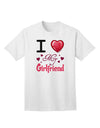 Expressive 'I Love Heart My Girlfriend' Adult T-Shirt - A Statement of Affection-Mens T-shirts-TooLoud-White-Small-Davson Sales