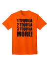 Exquisite Collection: 1 Tequila 2 Tequila 3 Tequila More Adult T-Shirt by TooLoud-Mens T-shirts-TooLoud-Orange-Small-Davson Sales