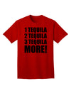 Exquisite Collection: 1 Tequila 2 Tequila 3 Tequila More Adult T-Shirt by TooLoud-Mens T-shirts-TooLoud-Red-Small-Davson Sales