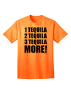 Exquisite Collection: 1 Tequila 2 Tequila 3 Tequila More Adult T-Shirt by TooLoud-Mens T-shirts-TooLoud-Neon-Orange-Small-Davson Sales