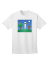 Exquisite Extraterrestrial Encounter: UFO-themed Adult T-Shirt by TooLoud-Mens T-shirts-TooLoud-White-Small-Davson Sales