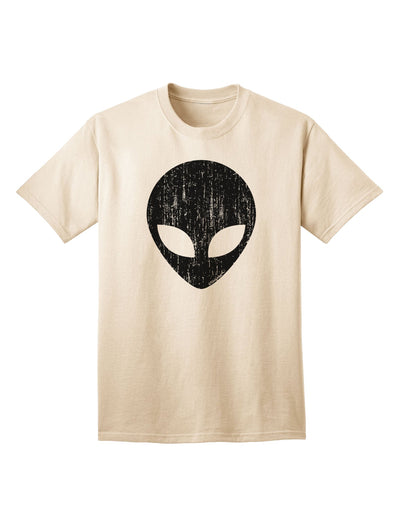 Exquisite Extraterrestrial Face - Alien Distressed Adult T-Shirt by TooLoud-Mens T-shirts-TooLoud-Natural-Small-Davson Sales