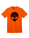 Exquisite Extraterrestrial Face - Alien Distressed Adult T-Shirt by TooLoud-Mens T-shirts-TooLoud-Orange-Small-Davson Sales