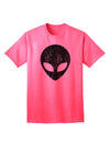 Exquisite Extraterrestrial Face - Alien Distressed Adult T-Shirt by TooLoud-Mens T-shirts-TooLoud-Neon-Pink-Small-Davson Sales