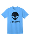 Exquisite Extraterrestrial - I Believe Distressed Adult T-Shirt by TooLoud-Mens T-shirts-TooLoud-Aquatic-Blue-Small-Davson Sales