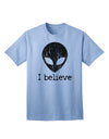 Exquisite Extraterrestrial - I Believe Distressed Adult T-Shirt by TooLoud-Mens T-shirts-TooLoud-Light-Blue-Small-Davson Sales