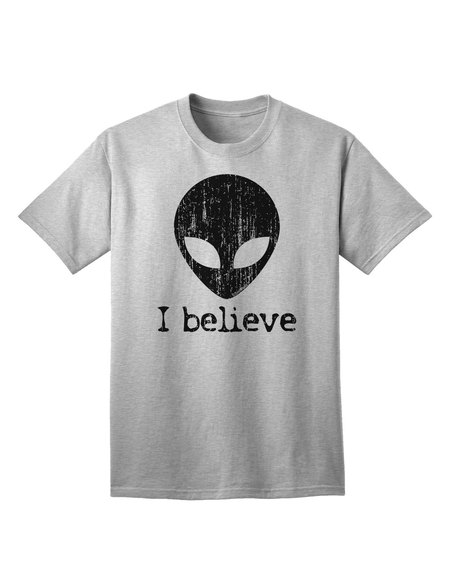 Exquisite Extraterrestrial - I Believe Distressed Adult T-Shirt by TooLoud-Mens T-shirts-TooLoud-White-Small-Davson Sales