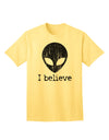 Exquisite Extraterrestrial - I Believe Distressed Adult T-Shirt by TooLoud-Mens T-shirts-TooLoud-Yellow-Small-Davson Sales