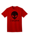 Exquisite Extraterrestrial - I Believe Distressed Adult T-Shirt by TooLoud-Mens T-shirts-TooLoud-Red-Small-Davson Sales