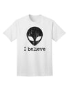 Exquisite Extraterrestrial - I Believe Distressed Adult T-Shirt by TooLoud-Mens T-shirts-TooLoud-White-Small-Davson Sales