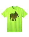 Exquisite Full White Wolf Adult T-Shirt - A Majestic Addition to Your Wardrobe-Mens T-shirts-TooLoud-Neon-Green-Small-Davson Sales
