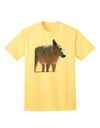 Exquisite Full White Wolf Adult T-Shirt - A Majestic Addition to Your Wardrobe-Mens T-shirts-TooLoud-Yellow-Small-Davson Sales