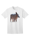 Exquisite Full White Wolf Adult T-Shirt - A Majestic Addition to Your Wardrobe-Mens T-shirts-TooLoud-White-Small-Davson Sales