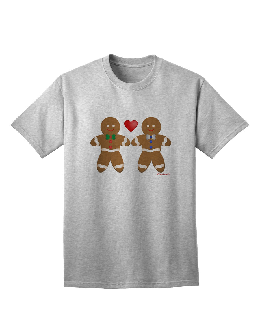 Exquisite Gingerbread Man Couple Adult T-Shirt - A Captivating Addition to Your Wardrobe, Crafted by TooLoud-Mens T-shirts-TooLoud-White-Small-Davson Sales