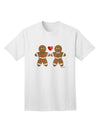 Exquisite Gingerbread Man Couple Adult T-Shirt - A Captivating Addition to Your Wardrobe, Crafted by TooLoud-Mens T-shirts-TooLoud-White-Small-Davson Sales