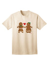 Exquisite Gingerbread Man and Gingerbread Woman Couple Adult T-Shirt Collection by TooLoud-Mens T-shirts-TooLoud-Natural-Small-Davson Sales