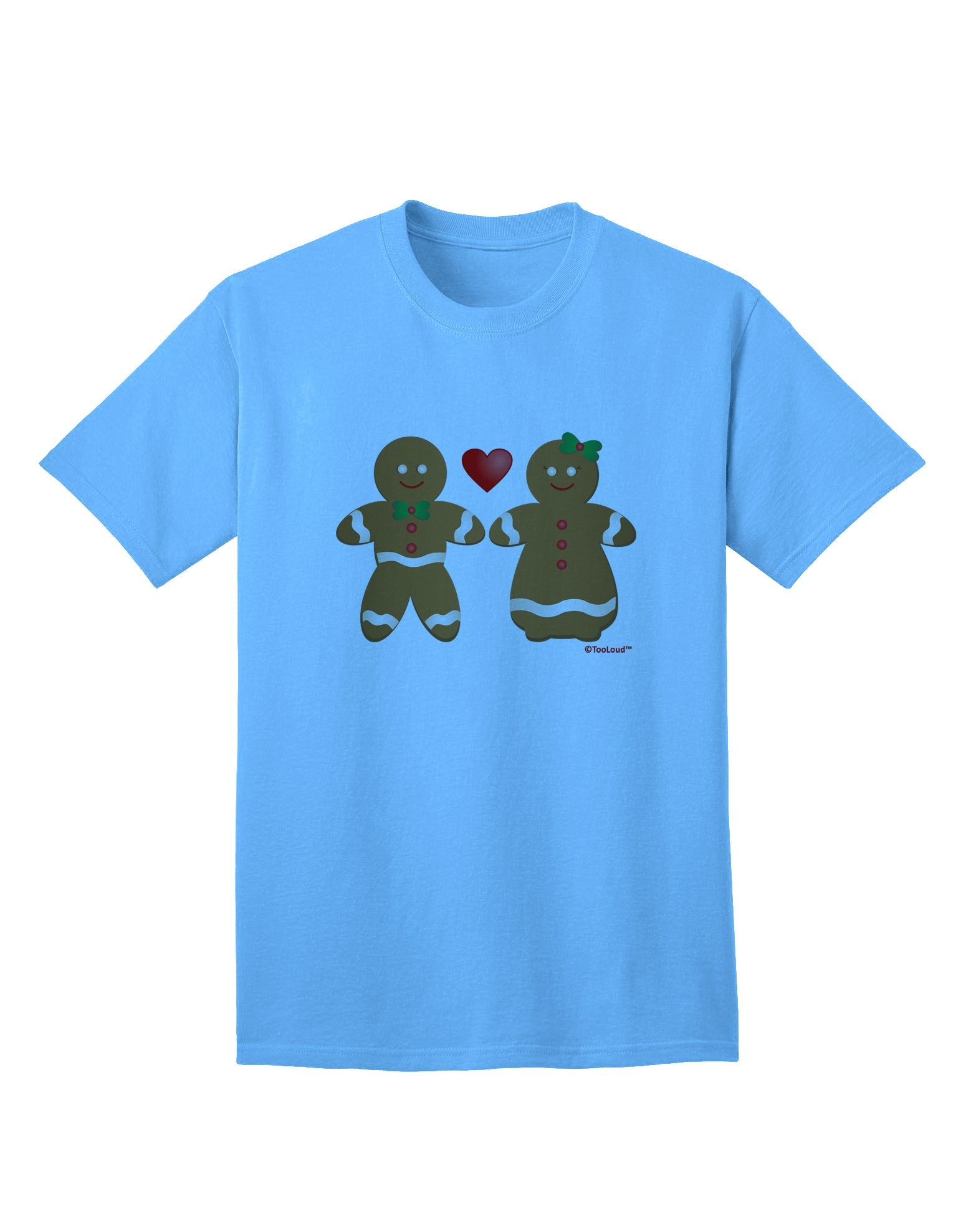 Exquisite Gingerbread Man and Gingerbread Woman Couple Adult T-Shirt Collection by TooLoud-Mens T-shirts-TooLoud-White-Small-Davson Sales