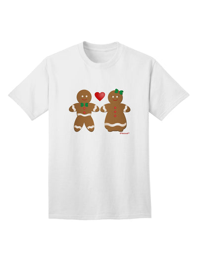 Exquisite Gingerbread Man and Gingerbread Woman Couple Adult T-Shirt Collection by TooLoud-Mens T-shirts-TooLoud-White-Small-Davson Sales