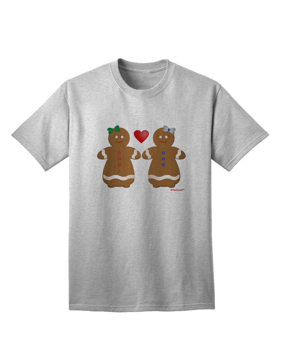 Exquisite Gingerbread Woman Couple Adult T-Shirt - A Captivating Addition to Your Wardrobe, Crafted by TooLoud-Mens T-shirts-TooLoud-White-Small-Davson Sales