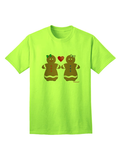 Exquisite Gingerbread Woman Couple Adult T-Shirt - A Captivating Addition to Your Wardrobe, Crafted by TooLoud-Mens T-shirts-TooLoud-Neon-Green-Small-Davson Sales