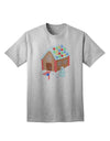 Exquisite Little Gingerbread House Design #1 Adult T-Shirt: A Captivating Addition to Your Wardrobe, Crafted by TooLoud-Mens T-shirts-TooLoud-AshGray-Small-Davson Sales