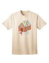 Exquisite Little Gingerbread House Design #1 Adult T-Shirt: A Captivating Addition to Your Wardrobe, Crafted by TooLoud-Mens T-shirts-TooLoud-Natural-Small-Davson Sales