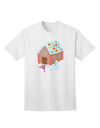 Exquisite Little Gingerbread House Design #1 Adult T-Shirt: A Captivating Addition to Your Wardrobe, Crafted by TooLoud-Mens T-shirts-TooLoud-White-Small-Davson Sales