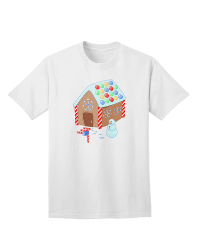 Exquisite Little Gingerbread House Design #1 Adult T-Shirt: A Captivating Addition to Your Wardrobe, Crafted by TooLoud-Mens T-shirts-TooLoud-White-Small-Davson Sales