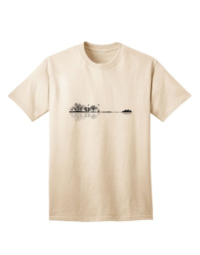 Exquisite Nature's Harmony Guitar Adult T-Shirt - A Captivating Addition to Your Wardrobe, Crafted by TooLoud-Mens T-shirts-TooLoud-Natural-Small-Davson Sales