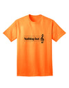 Exquisite Nothing But Treble Music Pun Adult T-Shirt by TooLoud - A Must-Have for Music Enthusiasts-Mens T-shirts-TooLoud-Neon-Orange-Small-Davson Sales