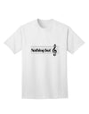 Exquisite Nothing But Treble Music Pun Adult T-Shirt by TooLoud - A Must-Have for Music Enthusiasts-Mens T-shirts-TooLoud-White-Small-Davson Sales