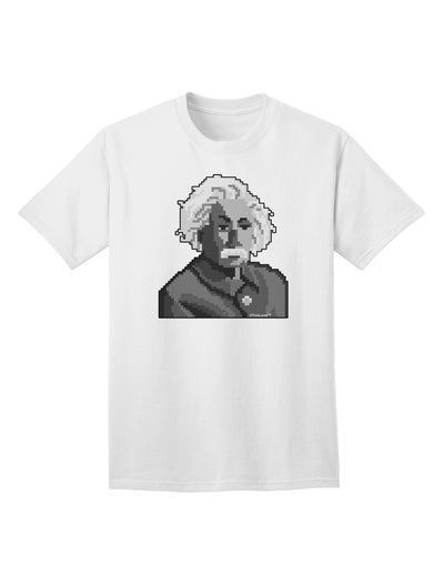 Exquisite Pixel Albert Design Adult T-Shirt Offered by TooLoud-Mens T-shirts-TooLoud-White-Small-Davson Sales