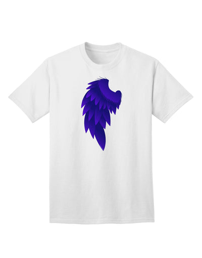 Exquisite Single Left Dark Angel Wing Design - Couples Adult T-Shirt