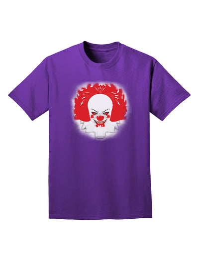 Extra Scary Clown Watercolor Adult Dark T-Shirt-Mens T-Shirt-TooLoud-Purple-Small-Davson Sales