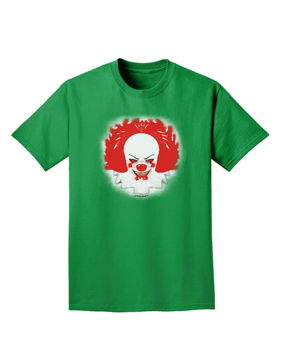 Extra Scary Clown Watercolor Adult Dark T-Shirt-Mens T-Shirt-TooLoud-Kelly-Green-Small-Davson Sales