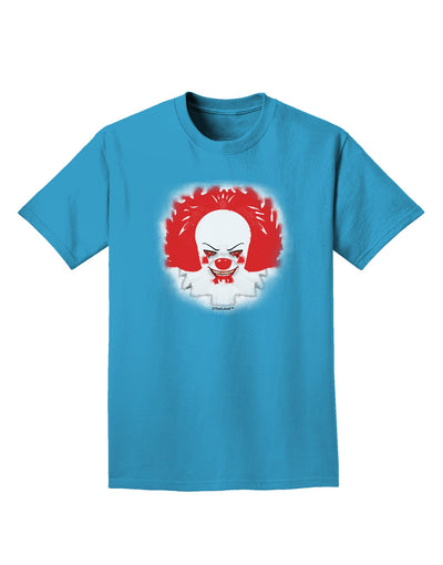 Extra Scary Clown Watercolor Adult Dark T-Shirt-Mens T-Shirt-TooLoud-Turquoise-Small-Davson Sales