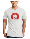 Extra Scary Clown Watercolor Adult V-Neck T-shirt-Mens V-Neck T-Shirt-TooLoud-White-Small-Davson Sales