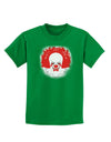 Extra Scary Clown Watercolor Childrens Dark T-Shirt-Childrens T-Shirt-TooLoud-Kelly-Green-X-Small-Davson Sales