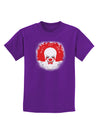 Extra Scary Clown Watercolor Childrens Dark T-Shirt-Childrens T-Shirt-TooLoud-Purple-X-Small-Davson Sales