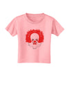 Extra Scary Clown Watercolor Toddler T-Shirt-Toddler T-Shirt-TooLoud-Candy-Pink-2T-Davson Sales