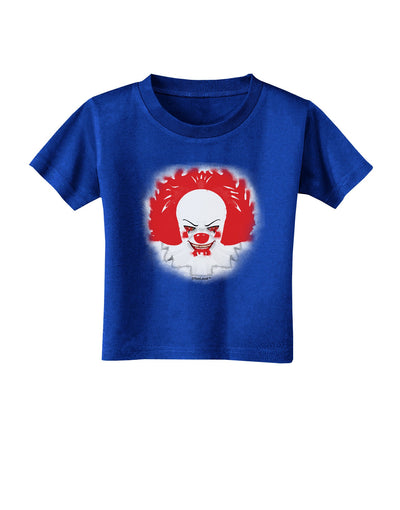 Extra Scary Clown Watercolor Toddler T-Shirt Dark-Toddler T-Shirt-TooLoud-Royal-Blue-2T-Davson Sales