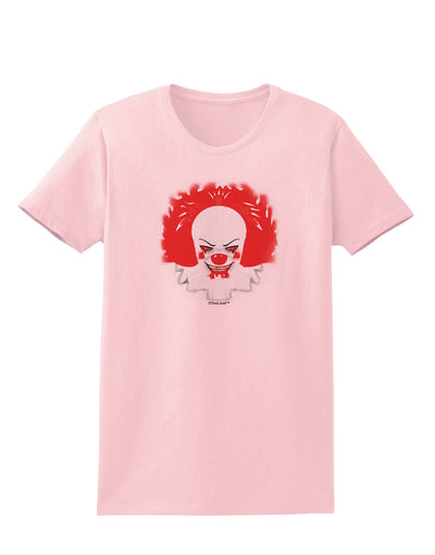 Extra Scary Clown Watercolor Womens T-Shirt-Womens T-Shirt-TooLoud-PalePink-X-Small-Davson Sales