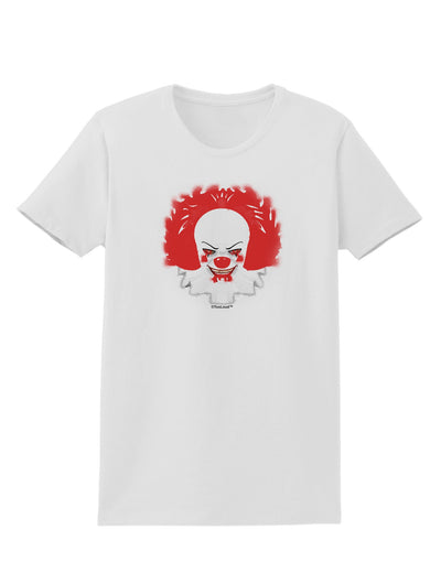 Extra Scary Clown Watercolor Womens T-Shirt-Womens T-Shirt-TooLoud-White-X-Small-Davson Sales