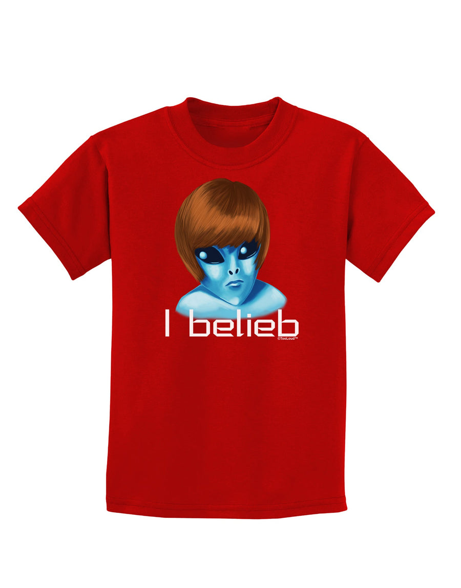 Extraterrestial - I Belieb Childrens Dark T-Shirt by TooLoud-Childrens T-Shirt-TooLoud-Black-X-Small-Davson Sales