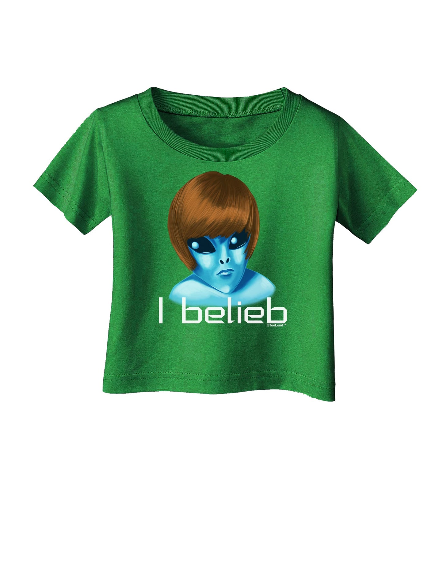 Extraterrestial - I Belieb Infant T-Shirt Dark by TooLoud-Infant T-Shirt-TooLoud-Clover-Green-06-Months-Davson Sales