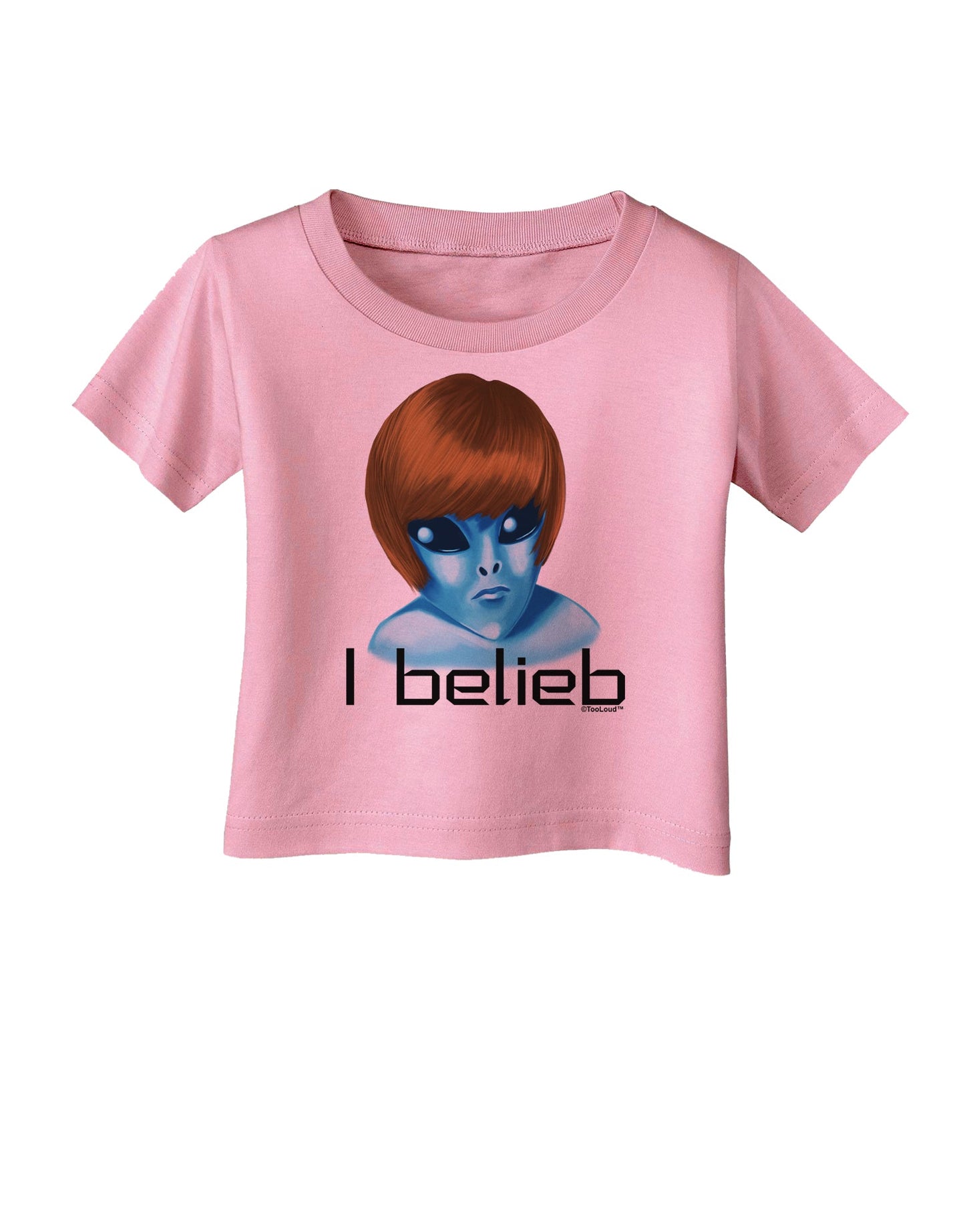 Extraterrestial - I Belieb Infant T-Shirt by TooLoud-Infant T-Shirt-TooLoud-Candy-Pink-06-Months-Davson Sales