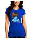 Extraterrestial - I Belieb Juniors Crew Dark T-Shirt by TooLoud-T-Shirts Juniors Tops-TooLoud-Royal-Blue-Juniors Fitted Small-Davson Sales