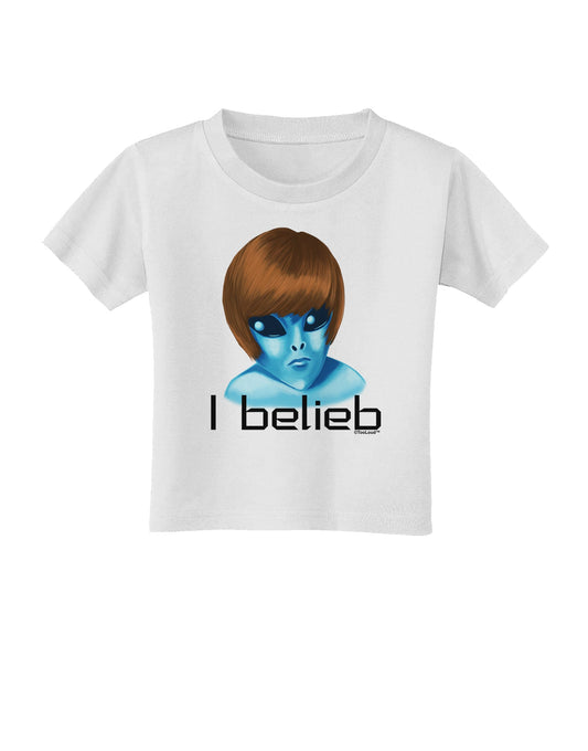 Extraterrestial - I Belieb Toddler T-Shirt by TooLoud-Toddler T-Shirt-TooLoud-White-2T-Davson Sales