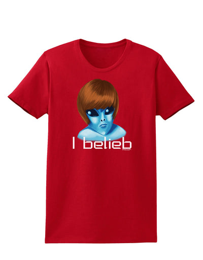 Extraterrestial - I Belieb Womens Dark T-Shirt by TooLoud-Womens T-Shirt-TooLoud-Red-X-Small-Davson Sales